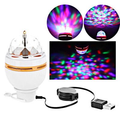 

3W LED Portable Stage DJ Light Auto Rotating Bulb with USB Interface