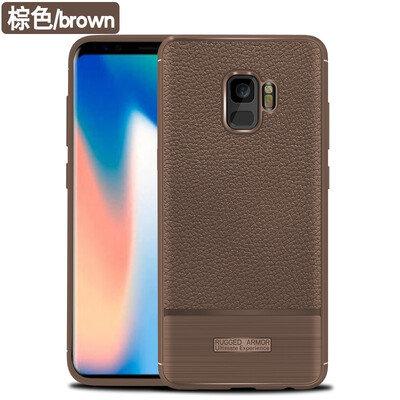 

Fivice Samsung Galaxy S9 case luxury silicone anti-fall lychee phone case