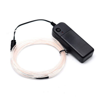 

3M5M DC3V Neon Light Dance Party Car Decor Light Flexible EL Wire Rope Tube LED Strip holiday lamp ceiling deco With Controller