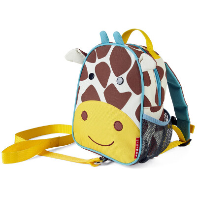 

SKIP HOP zoo-let mini backpack (with anti-lost belt) cartoon pattern shoulder bag kindergarten children's bag - small bee 1-4 years old US imports