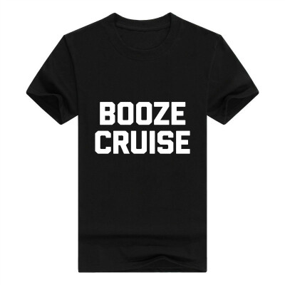 

Booze Cruise Men T-Shirt Funny Saying Sarcastic Novelty Humor