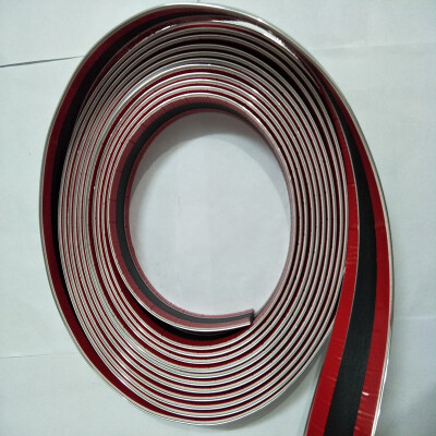 

4M Silver 40mm Chrome DIY Moulding Trim Strip Car Truck Boat Window Door Bumper Backed Self Adhesive Glossy Cool Decoration DIY