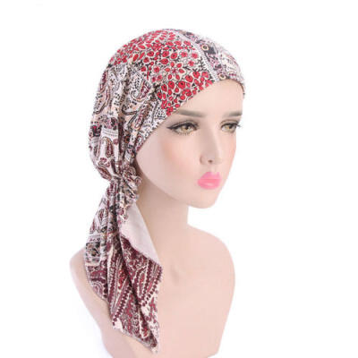 

Muslim Chemo Turban Headwear Women Long Hair Head Scarf Headwraps Cancer Hats AU