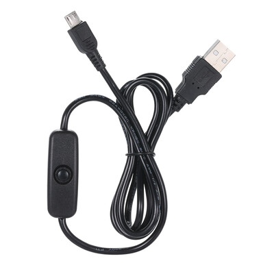 

Power Cable Micro USB Power Supply Charging Cable for Raspberry Pi With ONOFF Switch 1M