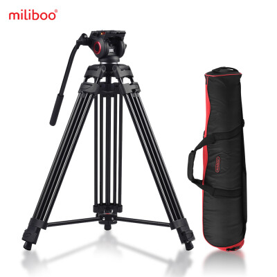 

Miliboo MTT601A Professional Photography Aluminum Alloy Tripod Stand 3 Sections with 360° Panorama Fluid Hydraulic Bowl Head Max