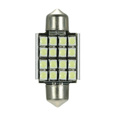 

White 12V 41mm 16 SMD 3528 Car Interior Dome Festoon LED Light Bulbs Lamp