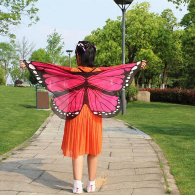 

Girls Boys Kids Fairy Wings Butterfly Fancy Dress Up Costume Party Pretend Play