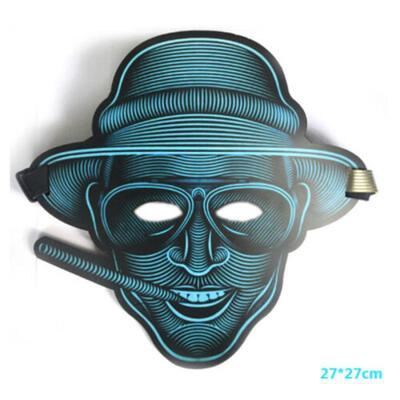 

Halloween LED Scary Mask Purge Music Flash Wire Party Festival Costume Luminous