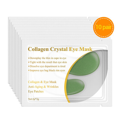 

LANBENA 10 Pair 20PCS Eye Gel Pads 24K Gold Collagen Eye Mask Under Eye Pads For Eyes Care Moisturizing & Removing Dark Circles
