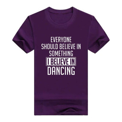 

Dancer Gift Believe In something Dancing Short Mens Tshirt