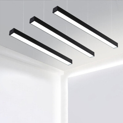 

Bacheer HL481533 60CM Modern Black Finish Acrylic Lampshad Led Pendant Office Lights