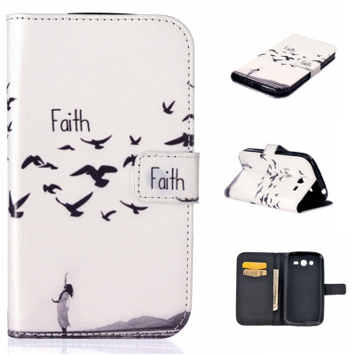 

Faith Design PU Leather Flip Cover Wallet Card Holder Case for SAMSUNG GALAXY Grand Neo Plus I9060