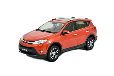 

118 scale Toyota RAV4 2013 diecast model car orange