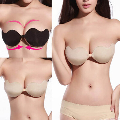 

Sexy Push Up Self-Adhesive Silicone Bust Front Closure Strapless Invisible Bra