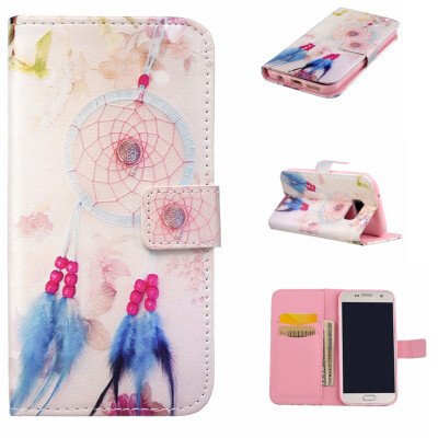 

Plumes and chimes Design PU Leather Flip Cover Wallet Card Holder Case for SAMSUNG Galaxy S7 Plus