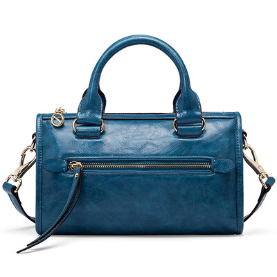 

ONLY new ladies tide fashion retro motorcycle bag PU handbag shoulder Messenger bag -1506144 blue