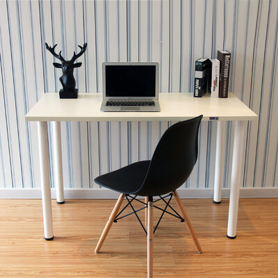 

Double computer table simple&practical desktop computer table 12060 Fujiyama white