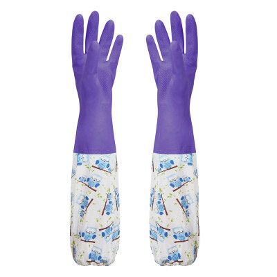 

【Jingdong Supermarket】 Accor wash gloves lengthened household gloves rubber leather gloves