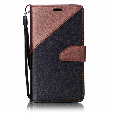 

Black + brown Design PU Leather Wallet Case Classic Flip Cover with Stand Function and Credit Card Slot for SAMSUNG Galaxy A3 /A31