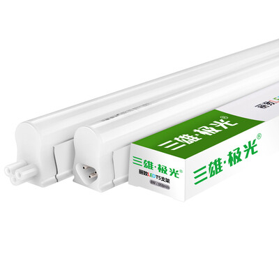 

Three male aurora led tube t5 lamp Lai integrated one set of fluorescent tube dark groove decoration fluorescent lamp transformation lamp 8W06 meters 4000K warm white light