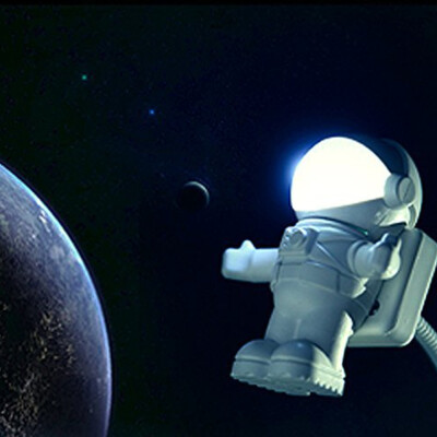 

Creative Spaceman Astronaut LED Flexible USB Light for Laptop PC Notebook