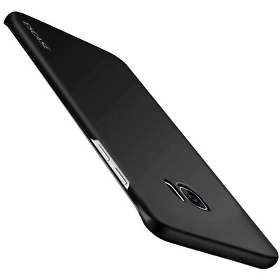 

ESCASE Samsung s7 edge mobile phone shell Samsung S7 edge mobile phone case G9350 55 inch curved screen all-inclusive paint skin texture series hard shell skin feeling black