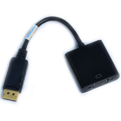 

Sanba SANBAO SDV-10 Displayport to VGA cable dp to vga line DP to VGA can be multi-screen display black