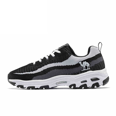 

Camel CAMEL sports shoes mens mesh platform shoes retro shoes trend sports shoes A832600195 black white gray 41