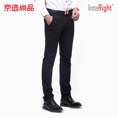 

INTERIGHT four-sided bomb mens business casual pants black 36 yards