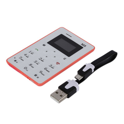 

Ultra Thin Card Pocket Mini Mobile Phone Dual Band Low Radiation for Kids