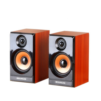 

Three Xu M20 wooden mini speaker USB20 desktop computer speaker phone multimedia shadow box