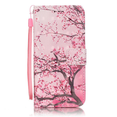 

Cherry blossom Design PU Leather Flip Cover Wallet Card Holder Case for SAMSUNG S6EDGEPLUS