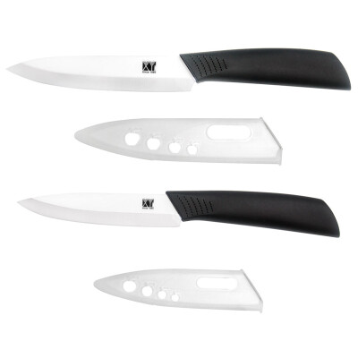 

XYJ Kitchen Knives 4, 5 Inch Utility Slicing Ceramic Knife+Peeler 3pcs Set Cooking Knives Hot Sales