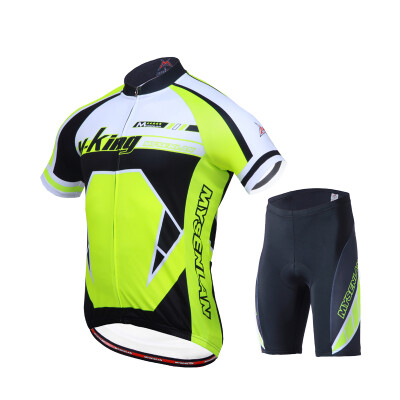 

Mai Senlan / MYSENLAN genuine short-sleeved riding suit suit male summer bike mountain bike speed dry clothes riding equipment king - fluorescent green L