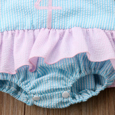 

UK STOCK Newborn Infant Baby Girl Romper Strap Jumpsuit Bodysuit Clothes Outfit