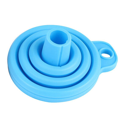 

Outdoor Silicone Foldable Flexible Collapsible Funnel 1 Piece