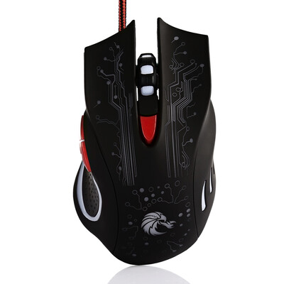 

HXSJ H700 5500DPI Optical 6D USB Wired Gaming Mouse with LED Backlight