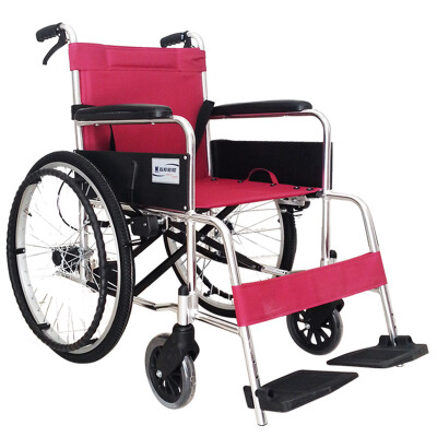 

Hubang strengthen aluminum lightweight folding portable HBL8 inflatable tires Manual light elderly wheelchairs Scooters (random frame color