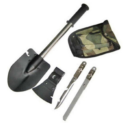 

New Survival Emergency Camping Hiking Knife Shovel Axe Saw Gear Kit Tools