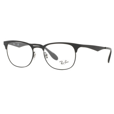 

RayBan Raymond glasses frame men and women fashion section half frame black myopia optical frame RX6346 2904 50mm