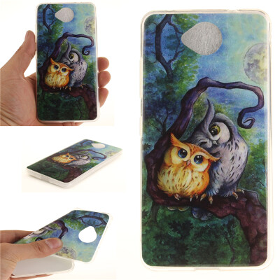 

Oil painting owl Pattern Soft Thin TPU Rubber Silicone Gel Case Cover for Nokia Lumia650