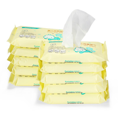 

Cotton era (PurCotton) baby wet wipes baby cotton wipes 20 * 15cm 20 tablets / bag * 10