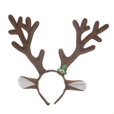 

UpperX Easter Christmas Costume Ball COS Animal Hair Accessories Antlers Headband Brown