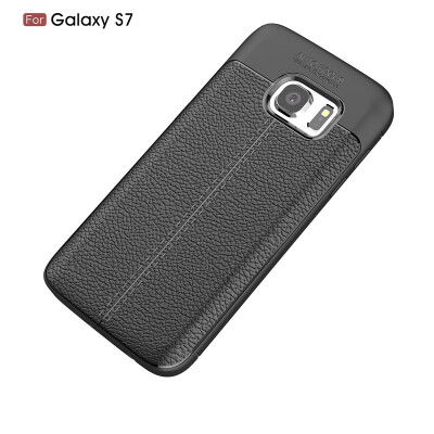 

Fivice Samsung Galaxy S7 case Luxury leather TPU silicone anti-fall soft shell phone case