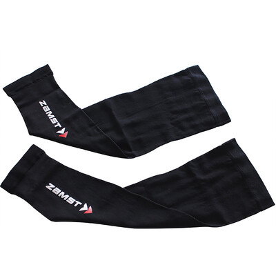 

Zenst ZAMST Armrest ARM SLEEVE Pressure Protection Arm Elbow Running Sleeve Professional Sports Hanger 2 Pack Black M