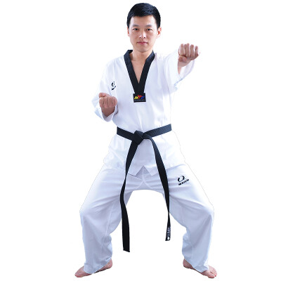 

Taekwondo suits homemade cotton long-sleeved children taekwondo suits adult racing clothes cotton taekwondo clothes training clothing