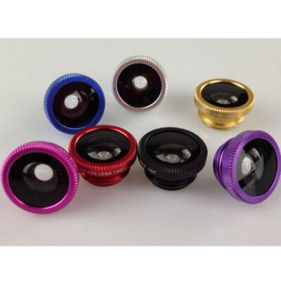 

3 In1 Fish Eye Wide Angle Macro Camera Clip-on Lens for Universal Mobile Phone