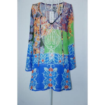

Women Swimwear Bikini Beach Wear Cover Up Kaftan Ladies Summer Short Mini Dress