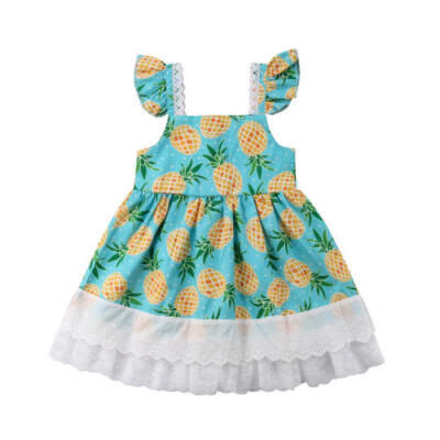 

US Newborn Princess Baby Girl Dresses Party Sleeveless Formal Tutu Summer Dress