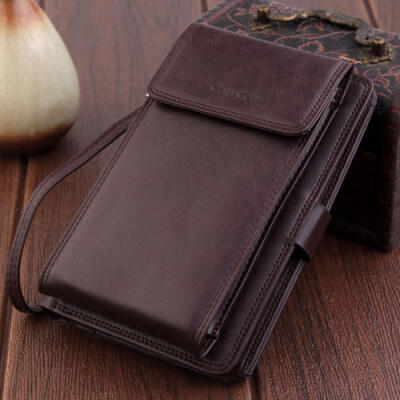 

Business Men Leather Clutch Bag Handbag Wallet Purse Mobile Phone Card Holders